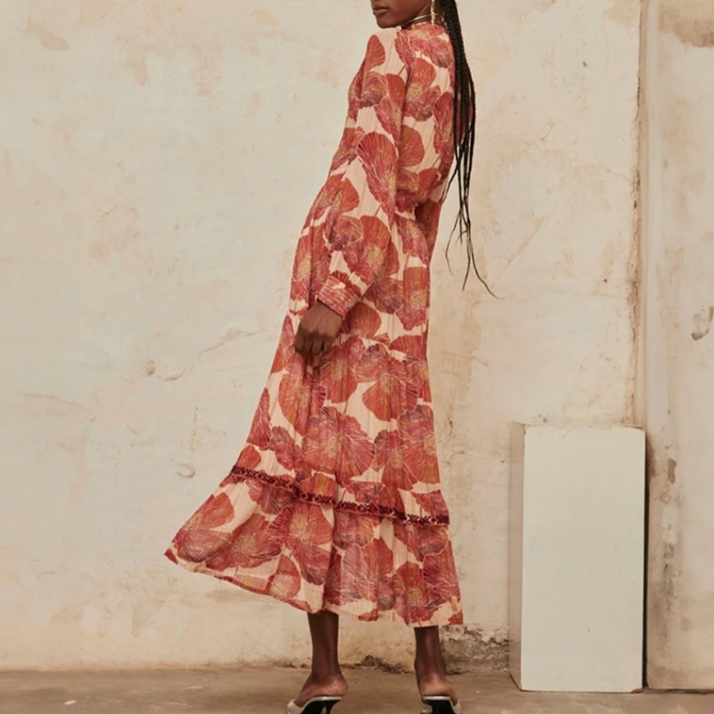 NWT NEKANE | $211 Poppy Metallic Maxi Dress - Picture 2 of 3